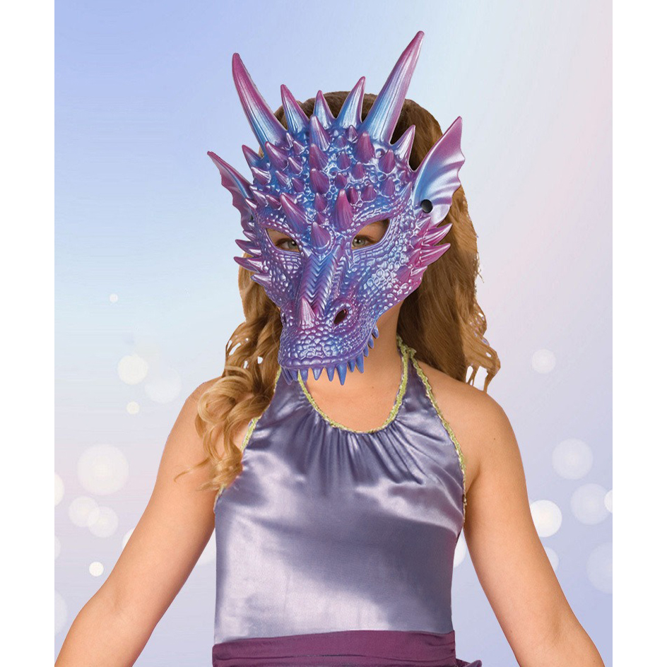 Pearl Blue Dragon Mask 3D Prin - Cosplay Prop Blueprints recension och pris