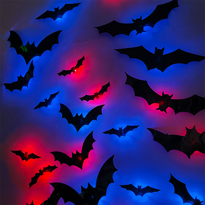 Halloween 3D Bat Wall Sticker  - Cosplay Bat Prop recension och pris
