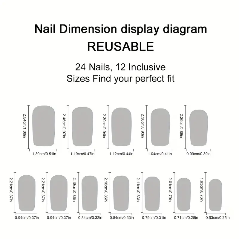 24pcs Long Square Press On Nai - Cosplay Bat Prop recension och pris