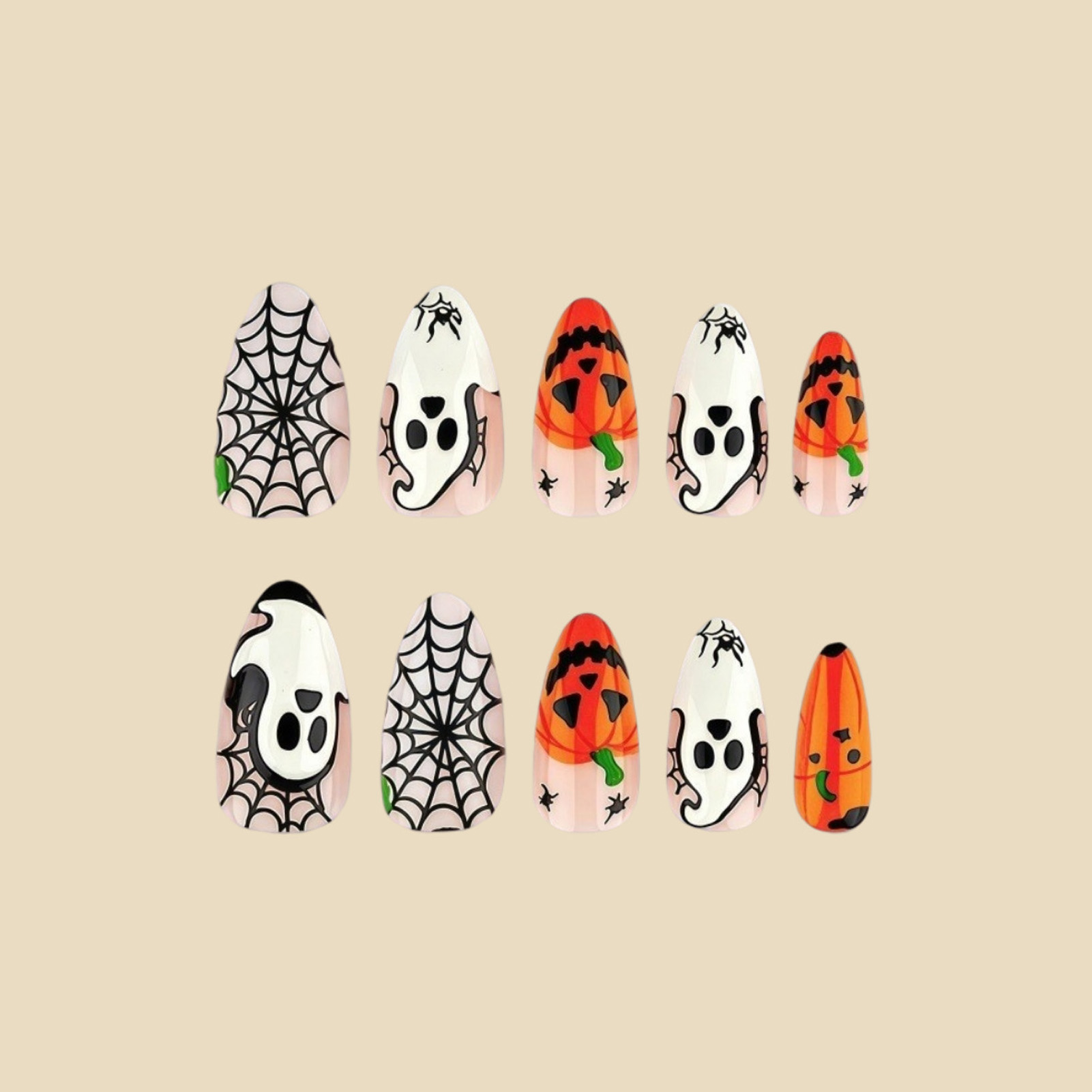 24pcs Halloween Press On Nails - Cosplay Bat Prop recension och pris