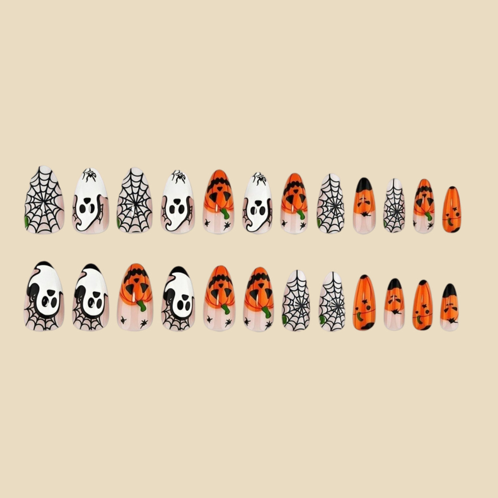 24pcs Halloween Press On Nails - Cosplay Bat Prop recension och pris