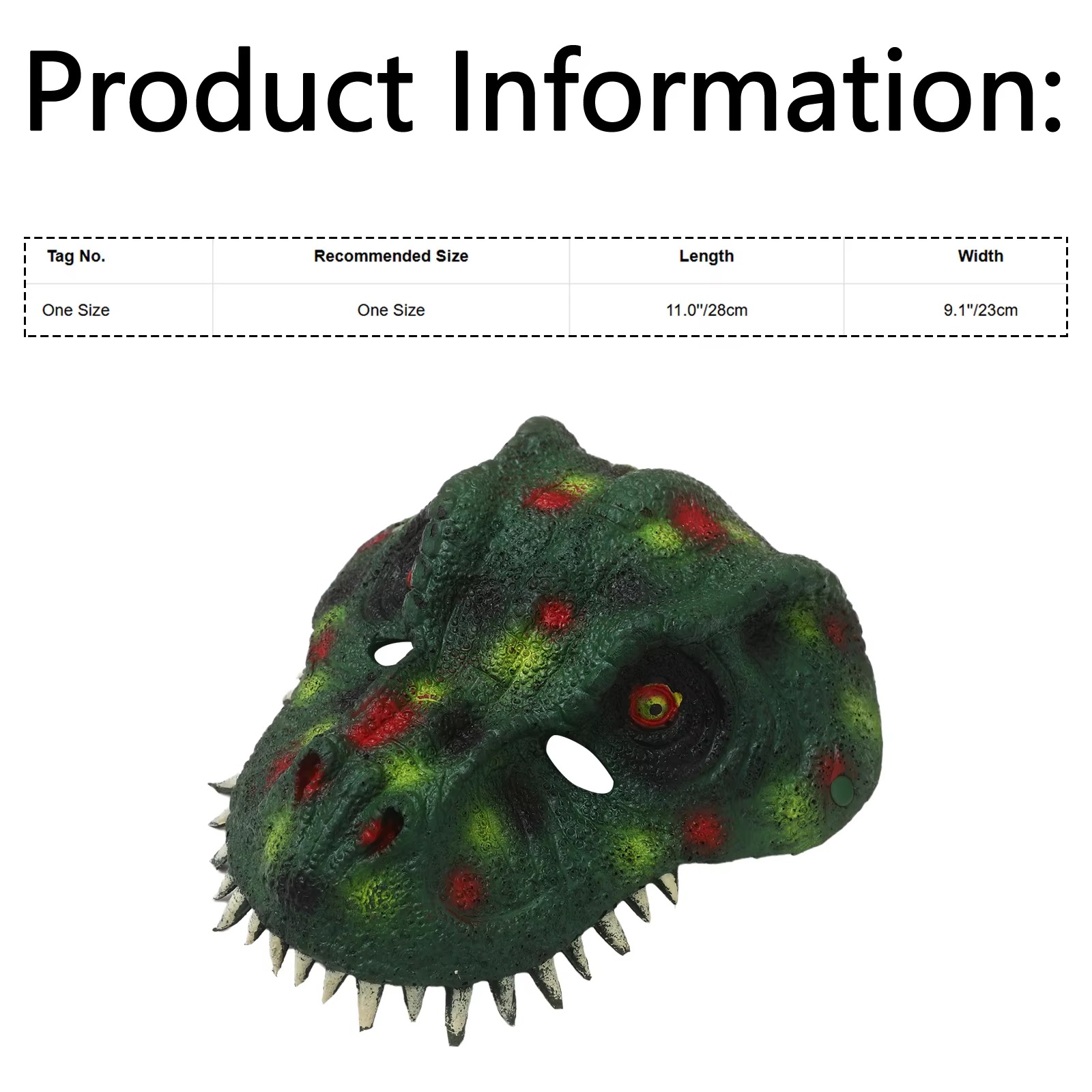 Adult Halloween Dinosaur Mask  - Cosplay Props Eva Foam recension och pris