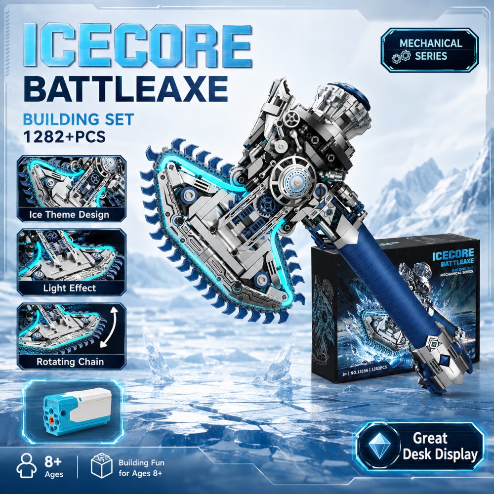1282Pcs Technical Ice Battle A - Cosplay Prop Building recension och pris