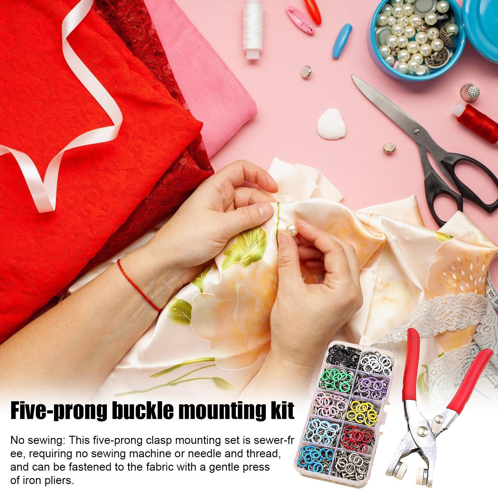 Clothing Button Kit 5-Claw Met - Snap Fastener Set recension och pris