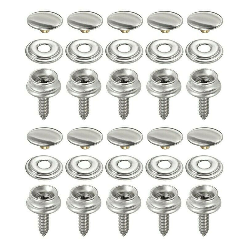 30pcs Snap Fastener Stainless  - Snap Fastener Set recension och pris