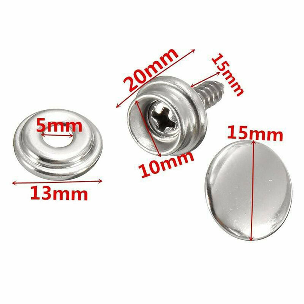 30pcs Snap Fastener Stainless  - Snap Fastener Set recension och pris